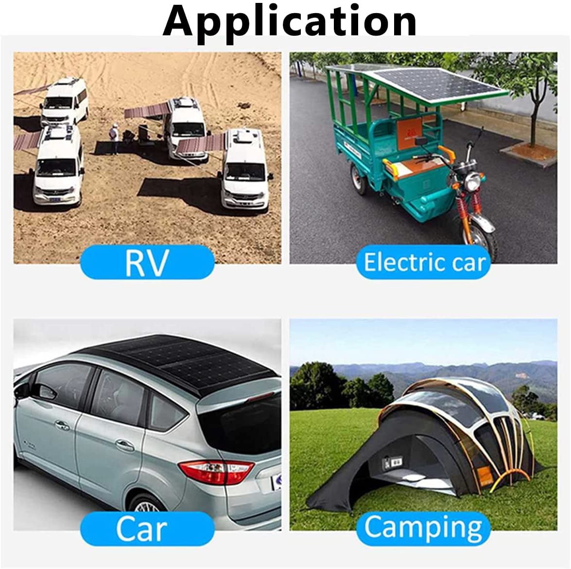 200W Solar Panel Kit 50A 12V Battery Charger with Controller Caravan Boat