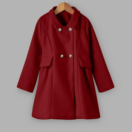 

Cathalem Coats Toddlers Toddler Girls Winter Windproof Coat Jacket Kids Warm Fleece Outerwear Jacket Toddler Winter Jackets 4t Coat Red 2-3 Years