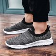 thumbnail image 2 of Men's Knitted Walking Shoes Lightweight Wide Width Sneakers Indoor Outdoor Workout Running Shoes Breathable S𝗅ip On Trainers Shoes Casual Non-S𝗅ip Athlet𝗂c Shoes, 2 of 9