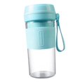 thumbnail image 1 of Licuadora portátil personal mini para batidos: vaso exprimidor de cocina de tamaño pequeño con USB Hoja doble azul, 1 of 9