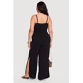 thumbnail image 3 of Women's Plus Size Wide Leg Cami Jumpsuit with Tie Waist Belt, 3 of 3