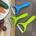 thumbnail image 1 of Ceramic Vegetable Peeler for Modern Kitchens, Lightweight 3-Piece Set Inspired by Original Peeling Technology, Easy Clean & Store, Ceramic Blades for Precision Peeling,, 1 of 5