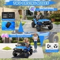 thumbnail image 3 of VIBESPARK 12V Ride on Toys for Toddlers Ride on Cars with Remote Control, Electric Ride on Truck Car w/ Bluetooth, Music, Stories, Battery Indicator, Volume Adjustment, Breathing Light, Blue, 3 of 6