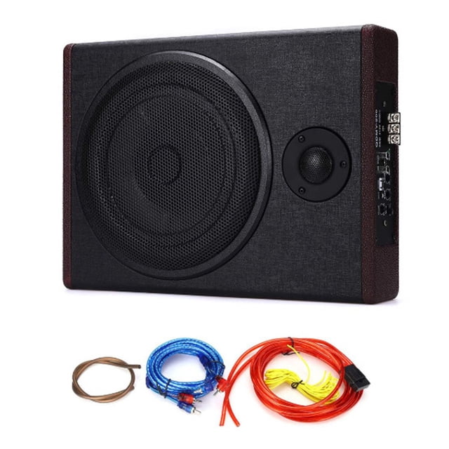 Estéreo para automóvil de 8 pulgadas Reacondicionamiento Subwoofer ultrafino Alta potencia 12.0V Madera