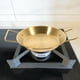 thumbnail image 3 of EeaseMX Plato de carne de acero inoxidable, plato de comida Binaural, sartén de borde bajo (dorado), 1 ud., 3 of 8