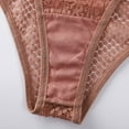thumbnail image 4 of UAYOTSE Women Floral Lace Thong Panties Sexy T Back Stertchy Panties,L Pink, 4 of 8