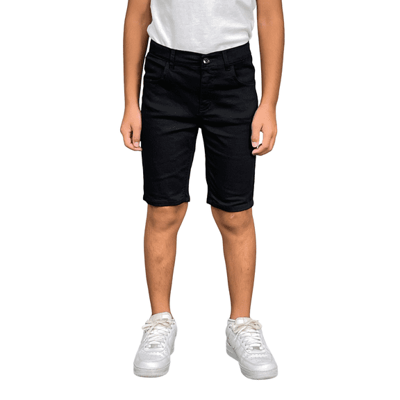 Access Boy's Stretch Uniform Shorts (Black, 18) ASU035