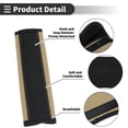 thumbnail image 3 of Cojín para cinturón de seguridad negro beige de Bargains Únicos, cuero sintético, 24 cm, cojín para correa de cinturón de hombro, 2 Pcs, 3 of 6