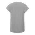 thumbnail image 4 of LIIPEE Boys Girls T-Shirts Summer Casual Sleeveless Solid Color Round Neck Tank Tshirts Tops Child Trendy Everyday Wear Tee Shirts,Grey,5-6 Years, 4 of 7