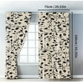 thumbnail image 5 of Black & Beige Floral Print Curtain, Elegant Vintage Style ，Blackout Curtains，for Home, Kitchen & Restaurant Décor,A, 5 of 10