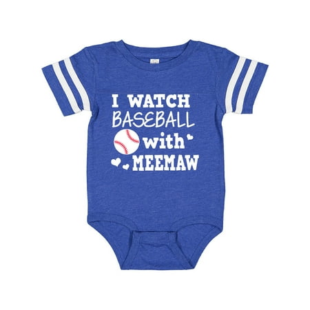 

Inktastic I Watch Baseball with My Meemaw Gift Baby Boy Bodysuit