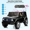thumbnail image 3 of NEILA Mercedes-Benz EQG Licensed 12V Kids Ride on Car Electric Fun Toys，9AH Battery Powered with Parent Remote Control, Full Car LED Lights, Spring Suspension, Music for 3-8 Years Kids, Black, 3 of 6
