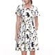 thumbnail image 1 of Easygdp whiter cute penguin para Vestido Transpirable de Mujer, Vestido Suelto de Manga Corta con Pliegues y Bolsillos para el Verano, 1 of 6