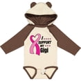 thumbnail image 3 of Inktastic Breast Cancer Awareness I Support My Gigi with Pink Ribbon Boys or Girls Long Sleeve Baby Bodysuit, 3 of 5
