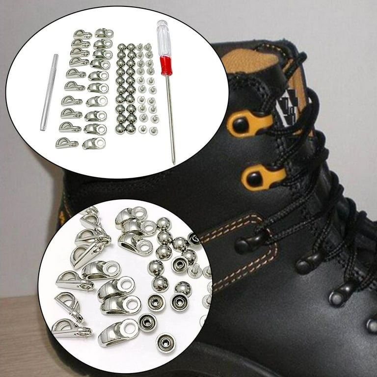 Boot Lace Hooks, Shoelace Buckles, Boot Eyelet Repair Kit, Shoe