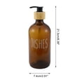 thumbnail image 4 of Unique Bargains 1 Pc Elegant Contains the Letters DISHES Soap Pump Dispenser for Bathroom 16.9oz Brown, 4 of 6