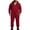 #109-Wine, variant on Ceisia Mens Loose Full Zip Hooded One Piece Jumpsuit Casual Sports Onesie Wine XL Gift