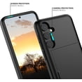 thumbnail image 4 of for Samsung S24 Plus Case with Card Holder Dual Layer Heavy Duty Protective Case Hidden Card Slot Slim Wallet Case for Samsung S24 Plus 6.7''(Black), 4 of 13