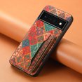 thumbnail image 6 of for Google Pixel 6 Pro Luxury Premium PU Leather + TPU Case with 3 Card Slots, Kickstand Back Case Floral Pattern Skin-Friendly Shock-resistance Cover for Google Pixel 6 Pro, Winter, 6 of 6