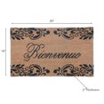 thumbnail image 3 of Maison Concepts Coir Door Mat Bienvenue Scroll (Black) 18" X 30" X 2", 3 of 3