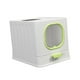thumbnail image 5 of Caja de arena para gatos de alta capacidad, inodoro cerrado con, , orinal con Verde Zulema Bandeja de arena para gatos, 5 of 8
