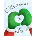 thumbnail image 2 of Prime, Marcus 26x32 Gold Ornate Wood Framed with Double Matting Museum Art Print Titled - Christmas Is Love 2, 2 of 4