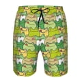 thumbnail image 3 of Pofeuu Cartoon Frog Prin Men's Swim Trunks Quick Dry Bathing Suit Swimming Board Shorts Mesh Lining Beach Swimwear-Large, 3 of 6