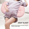 thumbnail image 4 of Pregnancy Pillow for Side Sleeper, Double Wedge Maternity Pillow, Belly Support Pillow, Removable Pillowcase Cotton Cover,(Pink), 4 of 5