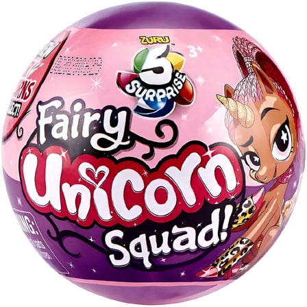 5 Surprise Unicorn Squad Series 3 Fairy Unicorns Mystery Collectible Capsule Novelty & Gag Toy by ZURU