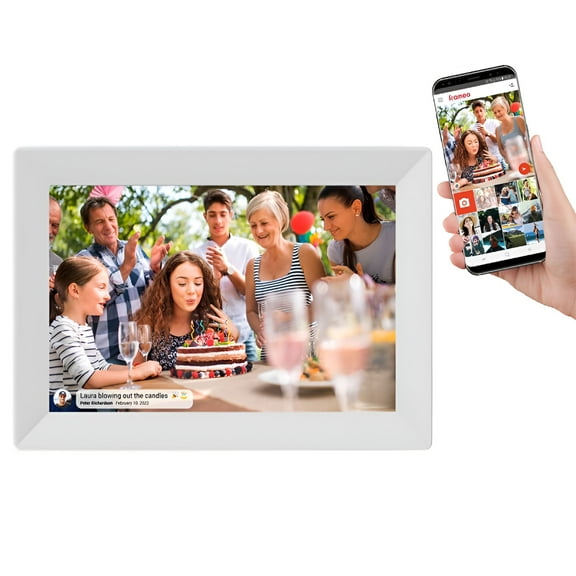 GJX 2026 New Wifi Digital Photo Frame 10.1 Inch 32Gb/64Gb Smart Digital Picture Frame with 1280X800 Ips Hd Touch Screen