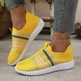thumbnail image 6 of SCHUHLAND Women's Colorful Strap Breathable Mesh Flats - Slip-On Casual Shoes, Soft Bottom, Plus Size 43, Low Heel Summer Sneaker, 6 of 16