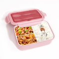 thumbnail image 2 of Bento Girls School Kids Plastic Insulated Lunch Boxes for Children, 2 of 5