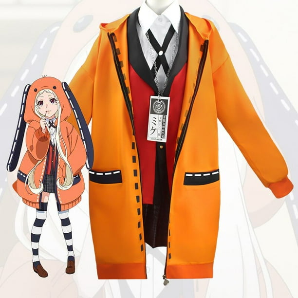 Figura de Cosplay de Anime Kakegurui Yomotsuki Runa, disfraz de Cosplay Jabami Yumeko, uniforme escolar para niñas, vestido de Halloween para mujeresYomotsuki RunaS Deng Xun unisex