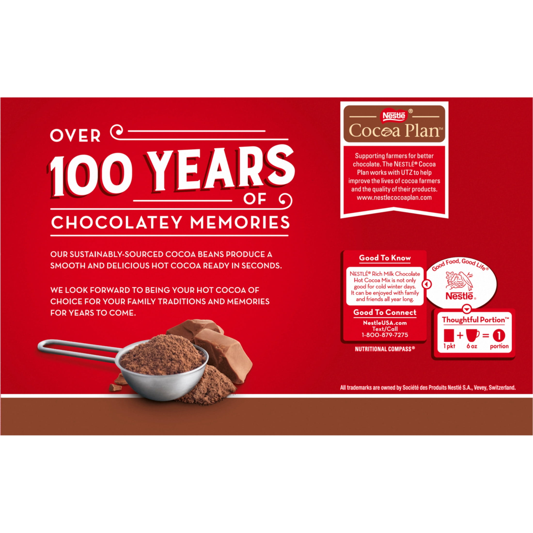 Nestle Classic Rich Milk Chocolate Flavor Hot Cocoa, 4.27 oz, 6 Count Box