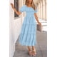thumbnail image 5 of Vestido midi PRETTYGARDEN para mujer, estampado floral, estampado en forma de A, para mujer, 5 of 7