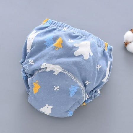 

Baby Training Pants Underwear Infants Cotton Crawling Briefs Washable Multi-layer Breathable Diaper Cartoon Printed Cloth Diaper