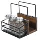 thumbnail image 1 of Cipaher Portarrollos Multiusos de Madera Maciza, Especiero con 3 Frascos de Especias, 1 of 1