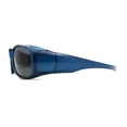 thumbnail image 4 of Polarized 60mm Classic Fit Over Wrap Rectangular Sunglasses Blue Black, 4 of 4
