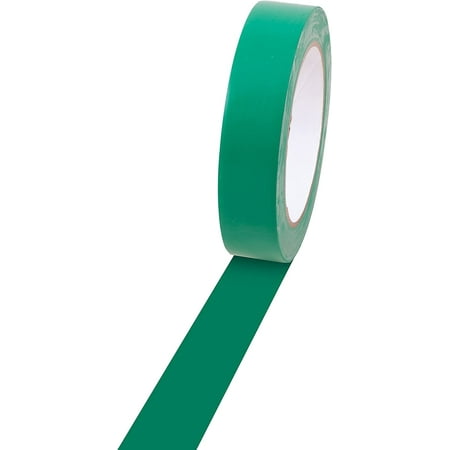 Champion Sports Floor Marking Vinyl Tape, Green, 1" x 36yd