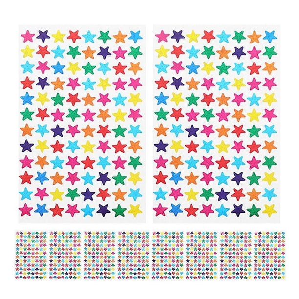 2 Packs Shiny Star Stickers For Kids Reward Chart Sparkly Mini Stickers For Kindergarten Supplies Classroom Decals For Teachers Small Adhesive Stars