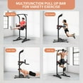 thumbnail image 3 of Wesfital Pull Up Bar Power Tower Dip Station Height Adjustable Strength Training Equipment for Fitness Home Workout Steel, 3 of 9