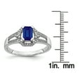 thumbnail image 4 of Primal Gold 14 Karat White Gold Diamond and Sapphire Ring, 4 of 6