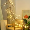 thumbnail image 5 of 96 LED Indoor Wall Tree Lights Willow Vine Light Artificial Plants Tree Branches Lights 8 Modes 6 FT Flexible Enchanted Christmas Decoration (Warm White), 5 of 9