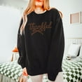 thumbnail image 4 of Thankful Coquette Distressed - Womens Lightweight Garment Dyed Sweatshirt, 4 of 5