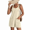 thumbnail image 1 of Women\'s Jumpsuits Rompers Comfortable Casual Suspender Shorts Suitable for Going Beach Side Wear, 1 of 4