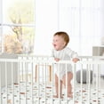 thumbnail image 2 of Sweet Jojo Designs Woodland Animal Pals Green Beige Brown Orange Fitted Crib Sheet, 2 of 6