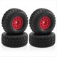 thumbnail image 1 of 4 Piezas Llantas con Neumáticos para ARRMA 1/14 Mini MOJAVE GROM RC, Accesorios y Piezas de Mejora, Color Rojo., 1 of 6