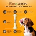 thumbnail image 5 of Pork Chomps Premium Rawhide-Free Baked Pork Skin Knotted Dog Bone, 20 Inch, 1 Count, 5 of 8