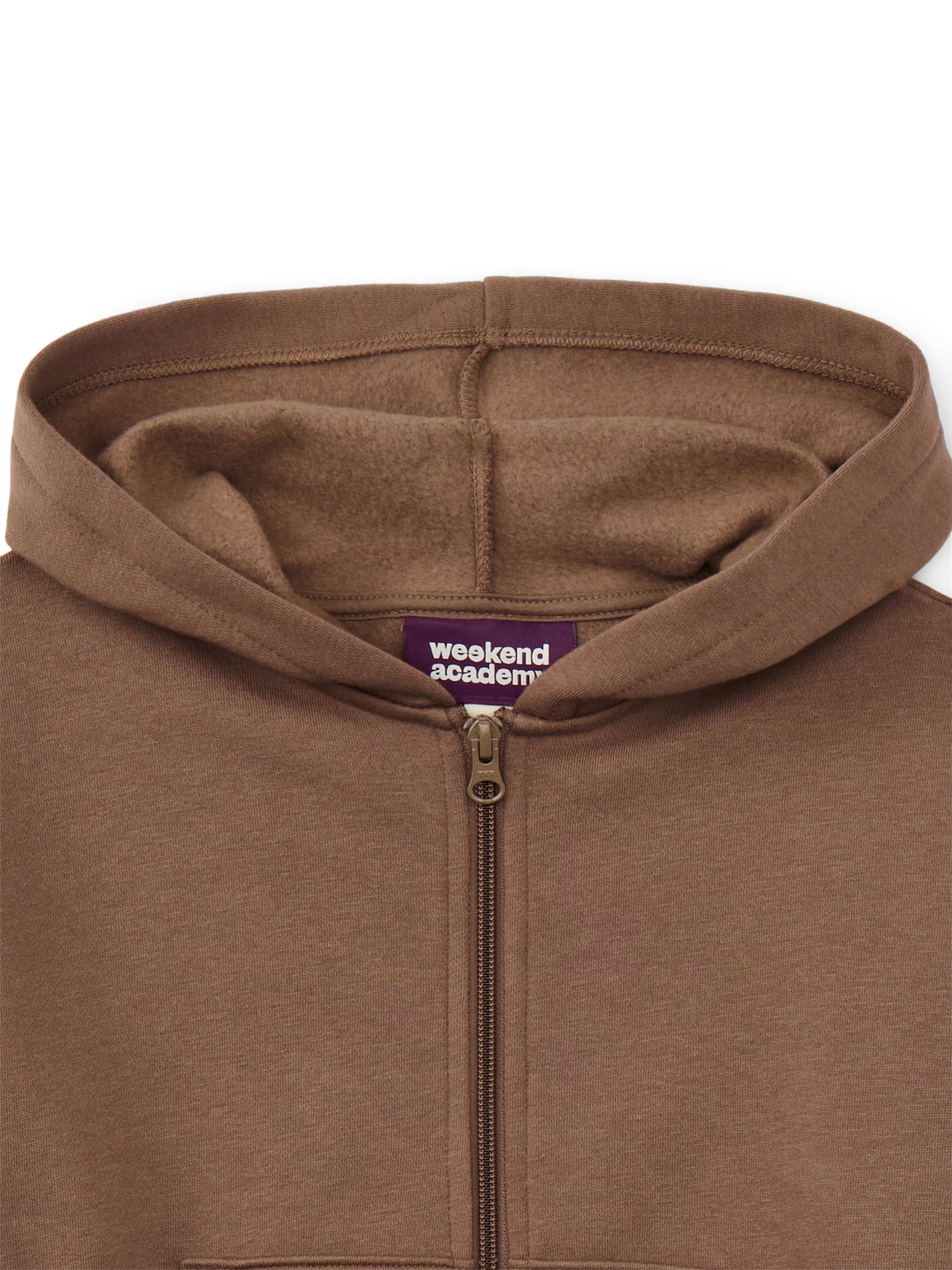 Weekend Academy Girls Hooded Full Zip Fleece Jacket, Sizes 4-18