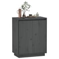 thumbnail image 2 of vidaXL Buffet Gris 60x34x75 cm Bois Massif Pin, 2 of 5